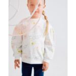 Σετ φούτερ μπλούζα-κολάν για κορίτσι σε χρώμα εκρού-μπλε Zippy ZKGAP0601_25003