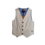 Γιλέκο υφασμάτινο για αγόρι μπεζ GANG 122515