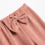 Βρεφικό σετ 3τμχ κορμάκι-παντελόνι-κορδέλα εκρού-ροζ Funky 226-060104-1