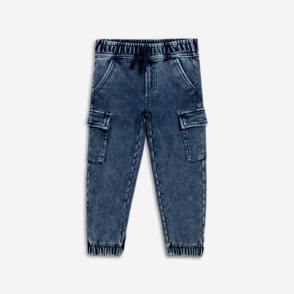Παντελόνι τζιν cargo για αγόρι μπλε FUNKY 226-312104-1