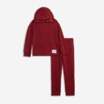 Σετ μπλούζα κολάν για κορίτσι μπορντό Funky 226-523108-1