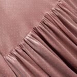 Φόρεμα μακρυμάνικο βελουτέ για κορίτσι ροζ Funky 226-529108-1