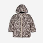 Μπουφάν για κορίτσι μπεζ λεοπάρ FUNKY 226-718112-1