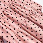 Φόρεμα μακρυμάνικο βελουτέ για κορίτσι ροζ Funky 226-729107-1