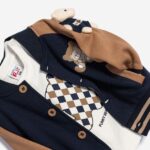 Βρεφικό σετ φόρμες 3τμχ για αγόρι μπλε/καφέ-εκρού Funky 226-895100-1