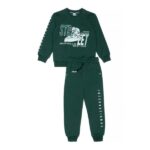 Σετ φόρμες φούτερ αχνούδιαστο για αγόρι πράσινο Sprint 252-3004-640