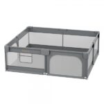 Πάρκο ορθογώνιο 180×200 Playzen Grey Bebe Stars 880-200