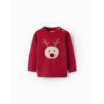 Βρεφική μπλούζα πλεκτή Χριστουγεννιάτικη για αγόρι κόκκινο ZIPPY ZBBAP0202_25044