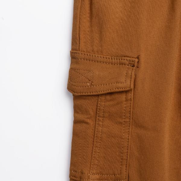 Παιδικό παντελόνι cargo για αγόρι καφέ FUNKY 226-111107-1