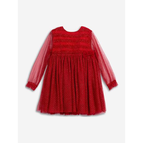 Φόρεμα μακρυμάνικο για κορίτσι κόκκινο Funky 226-729122-1