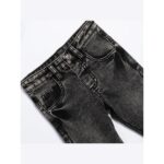 Βρεφικό σετ πουκάμισο-παντελόνι τζιν αγόρι λευκό-μαύρο Funky 226-822107-1