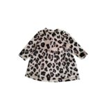 Βρεφικό φόρεμα βελουτέ μπεζ λεοπάρ Mamma Natura 6171