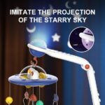 Μουσικό Κρεβατιού Με Προβολέα Spaceship Bebe Stars 860-120