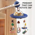 Μουσικό Κρεβατιού Με Προβολέα Spaceship Bebe Stars 860-120