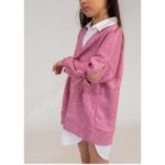 Φόρεμα μακρυμάνικο πλεκτό για κορίτσι ροζ Minimo MK30000-00649