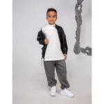 Παιδικό μαύρο δερμάτινο κοντό μπουφάν Minimo MK4200U-00383