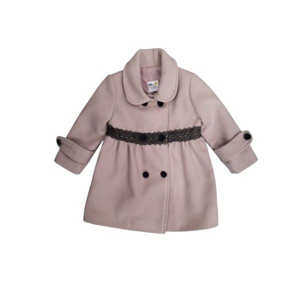 Παλτό για κορίτσι ροζ Mamma Natura W19-2250-1