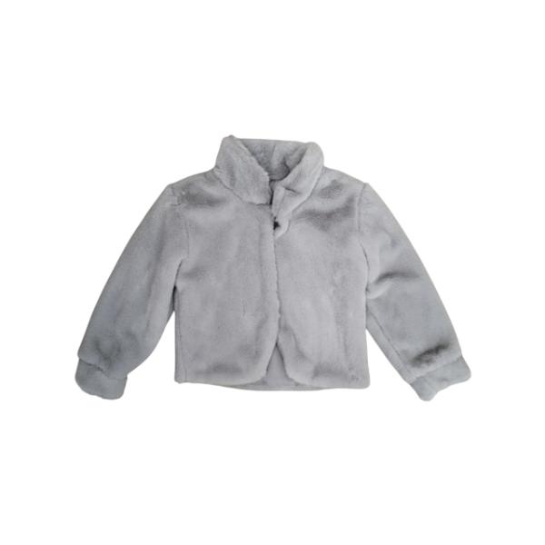 Γουνάκι μπολερό για κορίτσι γκρι Mamma Natura W19-2800