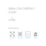 Παρκοκρέβατο Carina Grey Stars Lorelli 10080662416