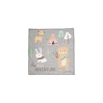 Παρκοκρέβατο τετράγωνο Play N Relax Adventure Grey Lorelli 10080682421