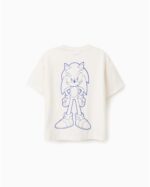 Παιδική μπλούζα μακό κοντομάνικη Sonic αγόρι λευκή ZIPPY ZKBAP0303_26020 - Image 2