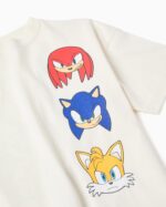 Παιδική μπλούζα μακό κοντομάνικη Sonic αγόρι λευκή ZIPPY ZKBAP0303_26020