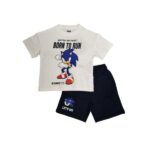 Παιδικό σετ μακό καλοκαιρινό Sonic αγόρι λευκό-μπλε ZIPPY ZKBAP0602_26006