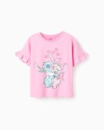 Παιδικό σετ τζιν σορτς κορίτσι ροζ-μπλε Stitch ZIPPY ZKGAP0303_2601826