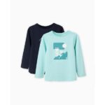 Παιδικά μπλουζάκια 2pack μακρυμάνικα κορίτσι μπλε-πράσινο Zippy ZKGAP0303_26020