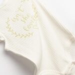 Βρεφικό σετ καλοκαιρινό σορτς κορίτσι λευκό-λαδί FUNKY 126-060101-1 - Image 3