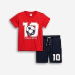 Παιδικό σετ μακό καλοκαιρινό αγόρι κόκκινο-μπλε FUNKY 126-101110-2