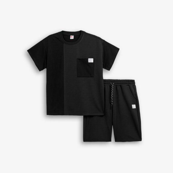 Παιδικό σετ καλοκαιρινό βερμούδα αγόρι μαύρο FUNKY 126-101311-1