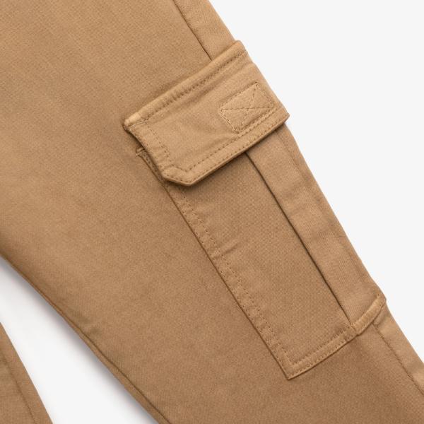 Παιδικό παντελόνι cargo υφασμάτινο αγόρι ανοιχτό καφέ FUNKY 126-111103-1