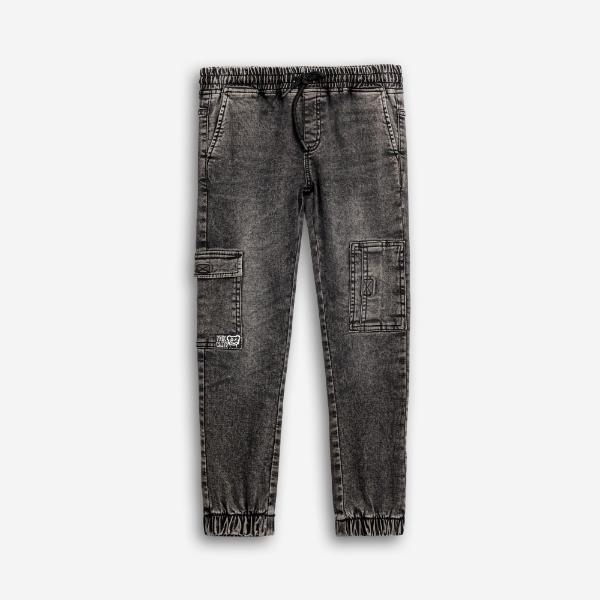 Παιδικό παντελόνι τζιν cargo αγόρι μαύρο FUNKY 126-112100-1