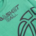 Παιδικό σετ φόρμες φούτερ αχνούδιαστες αγόρι πράσινο-μπλε FUNKY 126-117101-1