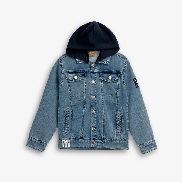 Παιδικό τζιν μπουφάν αγόρι μπλε FUNKY 126-118103-1