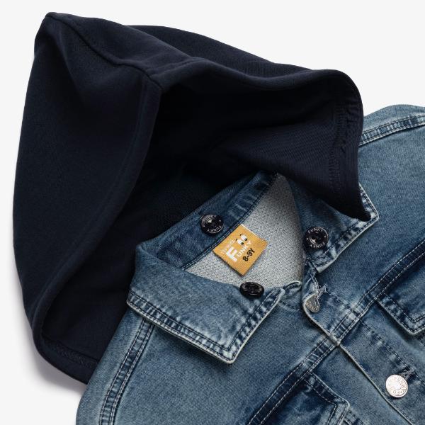 Παιδικό τζιν μπουφάν αγόρι μπλε FUNKY 126-118103-1