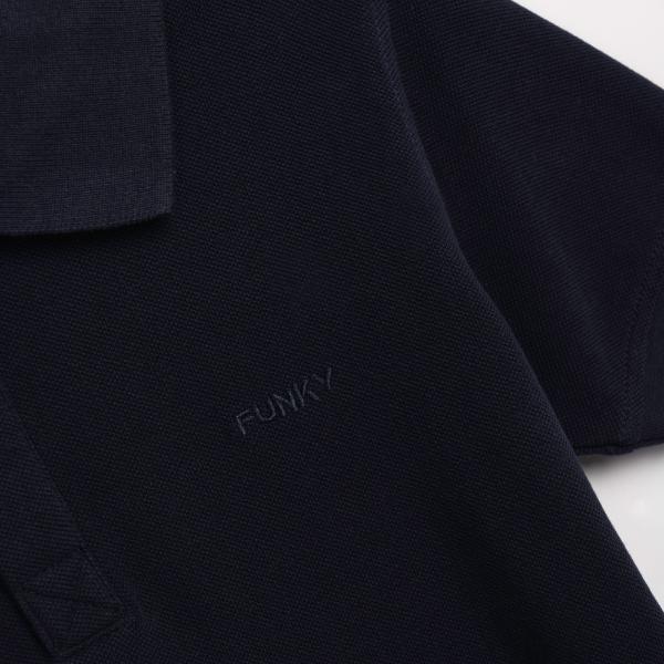 Παιδική μπλούζα πόλο κοντομάνικη αγόρι μπλε FUNKY 126-189102-3