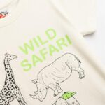 Παιδικό σετ μακό καλοκαιρινό αγόρι εκρού-χακί FUNKY 126-301101-1