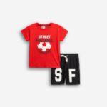 Παιδικό σετ μακό καλοκαιρινό αγόρι κόκκινο-μαύρο FUNKY 126-301113-1