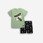 Παιδικό σετ μακό καλοκαιρινό αγόρι πράσινο-μαύρο FUNKY 126-301119-1