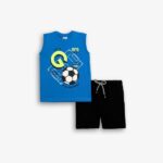 Παιδικό σετ μακό καλοκαιρινό αγόρι μπλε-μαύρο FUNKY 126-301402-1