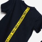 Παιδικό σετ μακό μπλούζα-βερμούδα τζιν μπλε FUNKY 126-302105-1