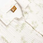 Παιδικό σετ βαμβακερό πουκάμισο αγόρι εκρού-χακί FUNKY 126-393116-1