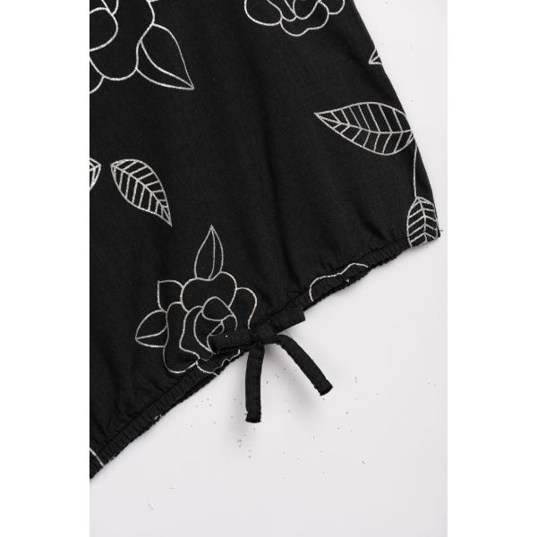 Παιδική μπλούζα αμάνικη κορίτσι μαύρη FUNKY 126-505108-1