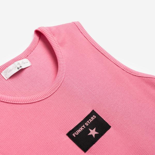 Παιδική μπλούζα αμάνικη κορίτσι ροζ FUNKY 126-505149-1