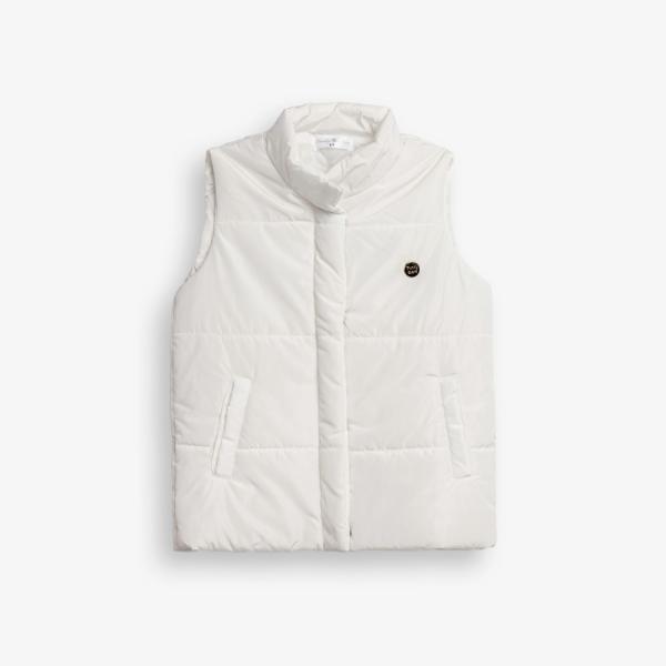 Παιδικό αμάνικο μπουφάν κορίτσι λευκό FUNKY 126-518105-1