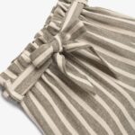 Παιδικό σορτς καλοκαιρινό κορίτσι ριγέ γκρι FUNKY 126-532100-1