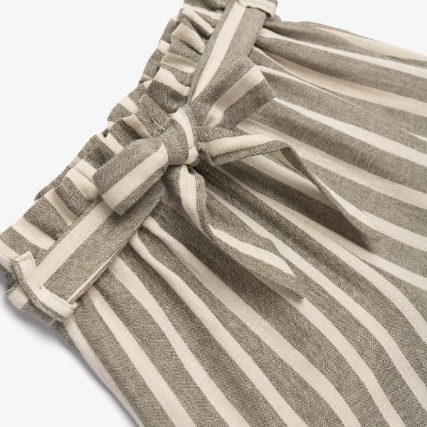 Παιδικό σορτς καλοκαιρινό κορίτσι ριγέ γκρι FUNKY 126-532100-1