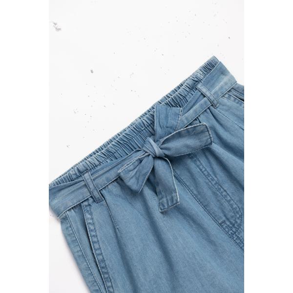 Παιδικό σορτς καλοκαιρινό κορίτσι μπλε τζιν FUNKY 126-532105-1